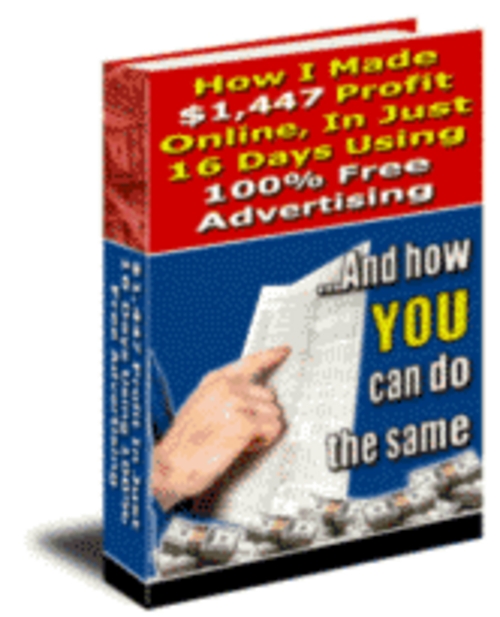 Product picture How I Made $1,447 Profit Online, In Just 16 Days Using 100 