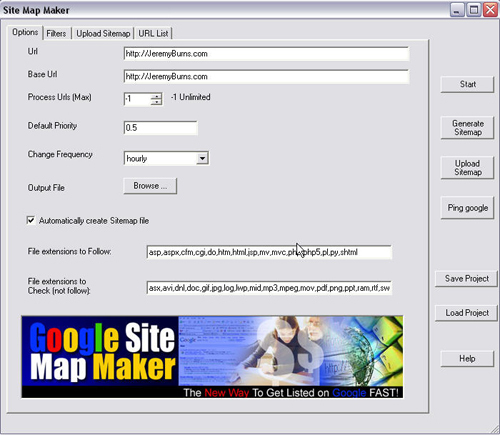 Product picture Site Map Maker Software Program