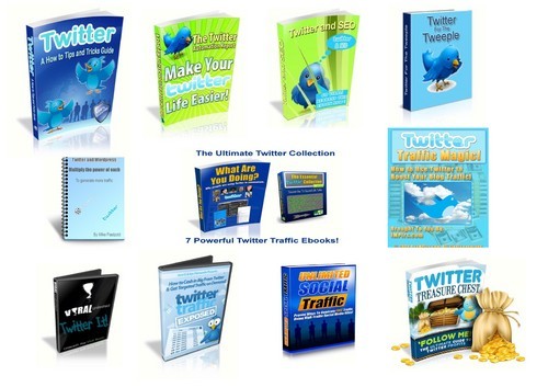 Product picture Twitter Ebooks Info Bundle Ebooks Guides Plr.