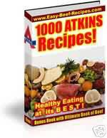 Product picture ATKINS DIET RECIPE EBOOK RESELL